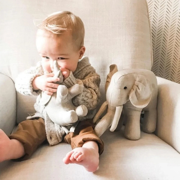 Cream Elephant Plush Toy Set - Picture 13 of 13